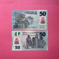Nigeria  50 Naira  2009  . ( UNCIRCULATED ) Pick  40a. Polymer / Plastic.