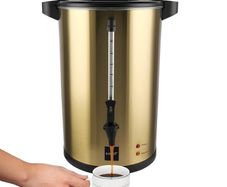 Commercial stainless steel Coffee Urn 16L 110cups Double Wall Stainless steel Large Coffee Maker