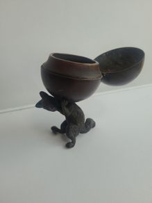 Lovely Antique Fox Inkwell