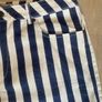 Navy and White Stripe Nautical Shorts UK 14 Image 2