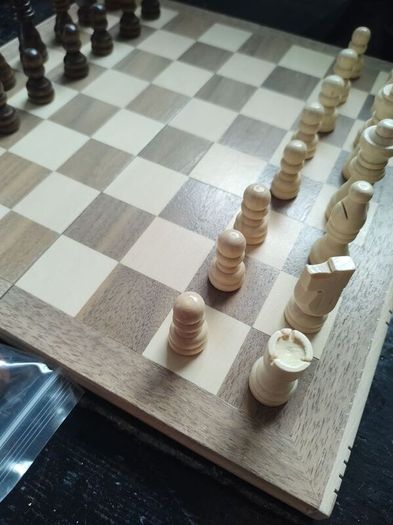 wooden chess set