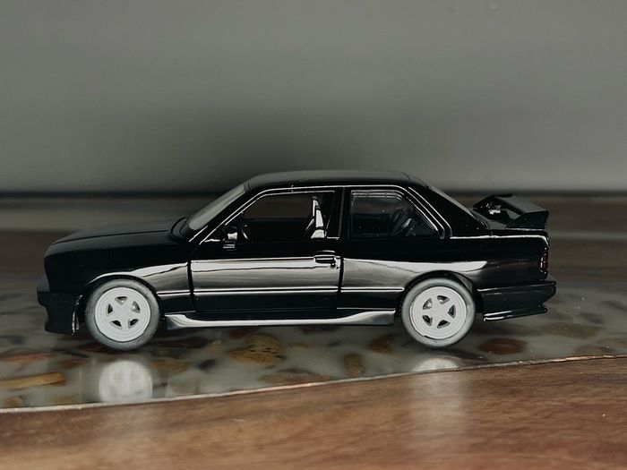 Black BMW E30 M3 1/36 Model