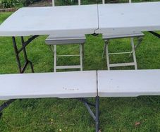 table,bench chairs outdoor