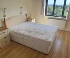 double bed and 2 side lockers