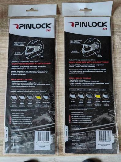 Pinlock 70 Fog Resistant Clear Lens For Airoh Helmet