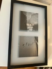 Footsteps Lighthouse Picture in Frame