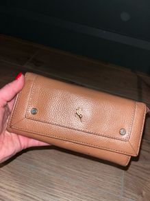 Real Leather Tan Ladies Purse