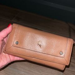 Real Leather Tan Ladies Purse