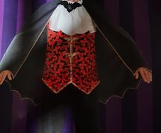 Halloween dracula set/ fancy dress outfit 5- 6 yrs