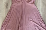 ASOS rose pink pleated dress UK 12