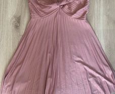 ASOS rose pink pleated dress UK 12