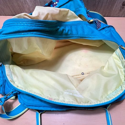 Nike Blue Purple Yellow Geometric Pattern Duffel Gym Bag - Vintage