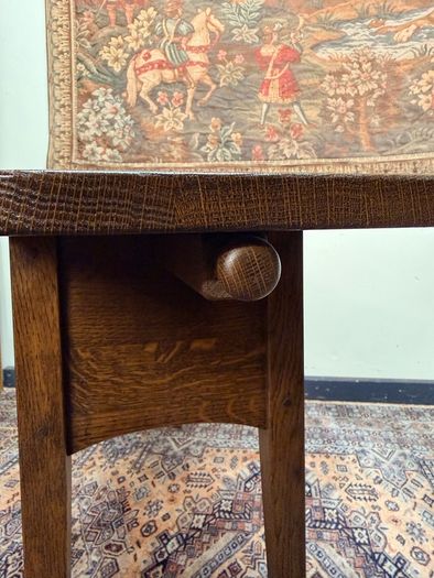 French Rustic Farmhouse Oak Console Table