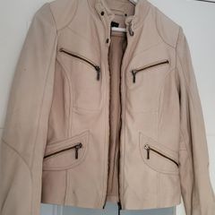 CARLA F 100% Lamb Skin biker style leather jacket Sz 36 (Fit 8-10UK) - Rrp 350 (New)