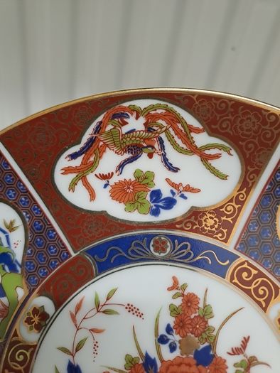 Imari plate with camelias and phoenix