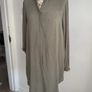 shirt bnwt H&M long shirt /shirt dress khaki size 10 Image 3