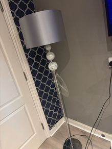silver lamp