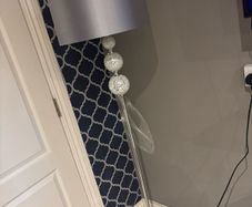 silver lamp