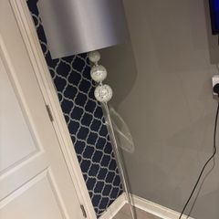 silver lamp