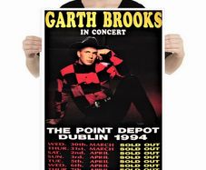 Garth Brooks The Point Depot Dublin 1994 Concert Poster A2 Size