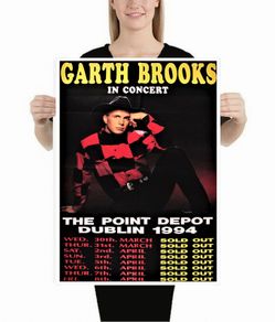 Garth Brooks The Point Depot Dublin 1994 Concert Poster A2 Size