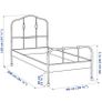 Ikea sagusta single bed frame Image 5