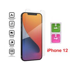For Apple iPhone 12 Tempered Glass Screen Protector Saver Cover Guard Film New - FHT21IPTG