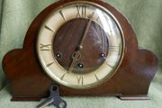 Antique German HAC Mantel Clock with Sounder. Germany, 1920s (WORKS WELL)