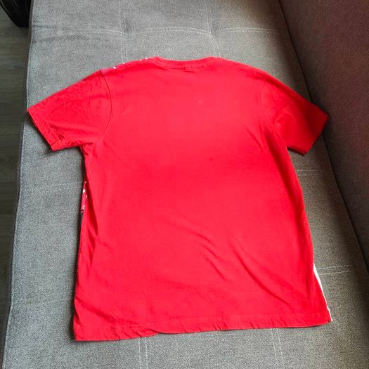 Red Unisex Christmas T-shirt, size S