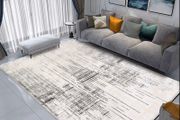 Area Rug Living Room Rugs Grey Modern Luxury Rug Soft Short Pile Carpet Modern Style Decorative Rugs for Living Room Bedroom 120 x 160 cm (FREE POSTAGE)