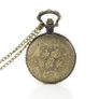 Vintage Style Skeleton Motorbike Pocket Watch Image 2