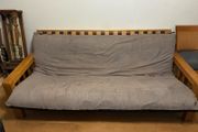 solid wood futon