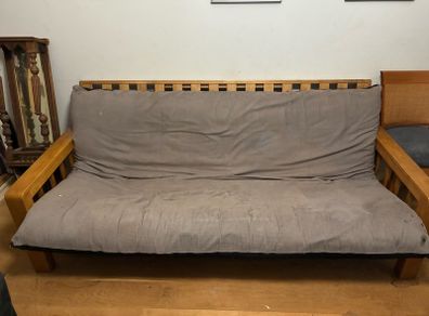 solid wood futon