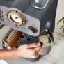 FREE P&P Nordic Espresso Coffee Machine with Milk Frother, Steam Pressure Control, 1.2L Detachable Water Tank, 1100W, Nordic Slate Grey Image 5