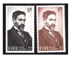 1966 Ireland 50th Anniversary of the Death of Roger Casement Commemorative Stamps Mint Never Hinged (MNH)