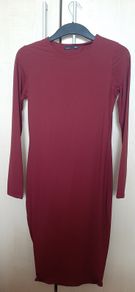 burgundy dress