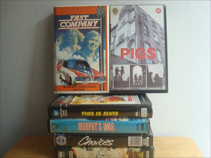 VHS Precerts - (x6) - Elvis, Cronenberg Etc.