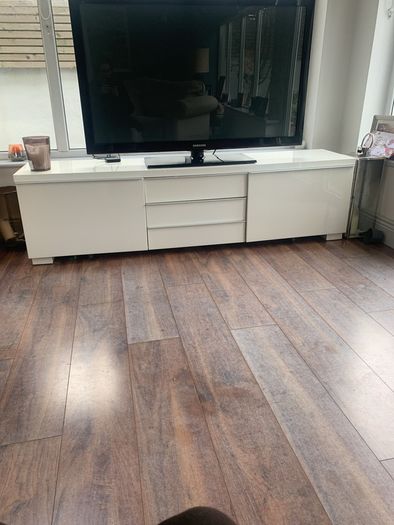 white high gloss tv cabinet