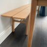 Oak dining table & bench - 8 seater Image 4