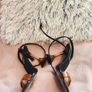 River Island Black Heels with Orange Strap & Acrylic Flared Heel Size UK 6 / EU 39 Image 2
