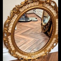 ornate vintage guilded mirror
