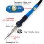 Electric Soldering Iron Set 220V/60W Adjustable Temperature Solder Rework Station Soldering Iron Stand Welding Repair Tools Kit Image 2