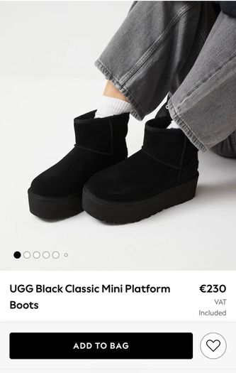 UGG Australia Black Platform