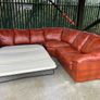 leather  corner sofa bed Image 2