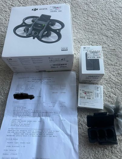 Drone DJI Avata Fly More Combo Integra Googles Like New