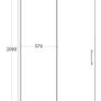 Vayo Chrome Sliding Walk-In Shower Enclosure 120X200cm Image 4