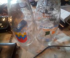milk bottles 1988dublin and the Irish heroes world cup1990