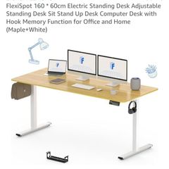 computer desk - height adjustable