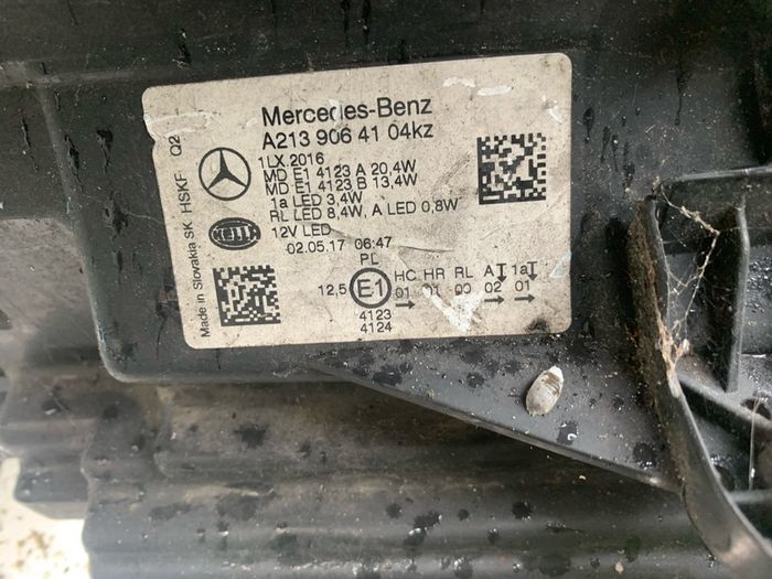 2016 Mercedes e class led headlight