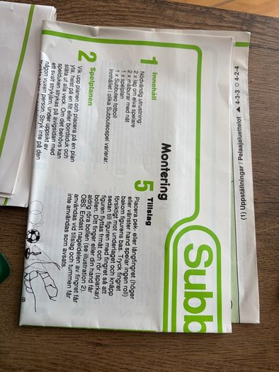 subbuteo set 60140 football game